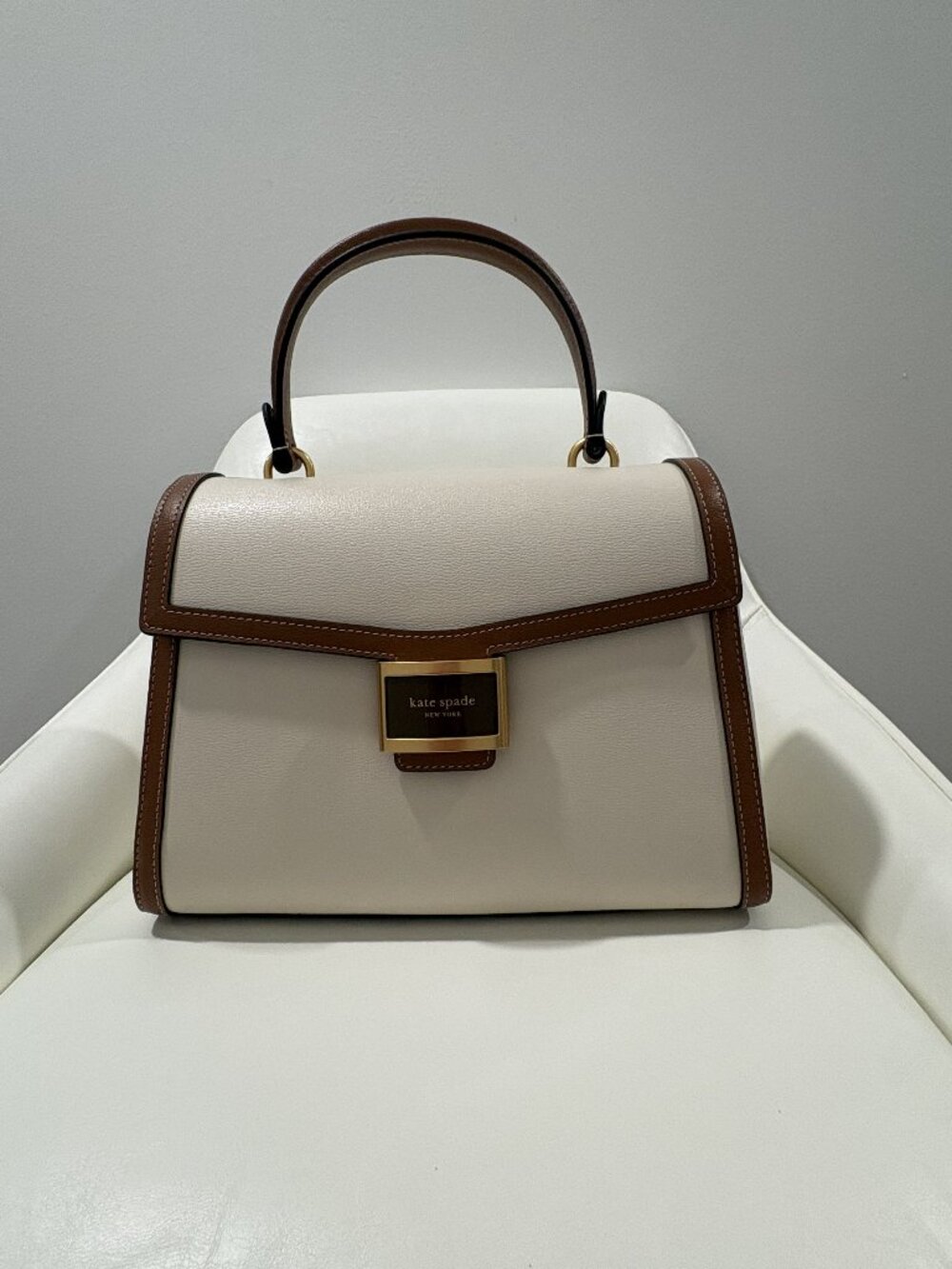 Cream & Tan Purse